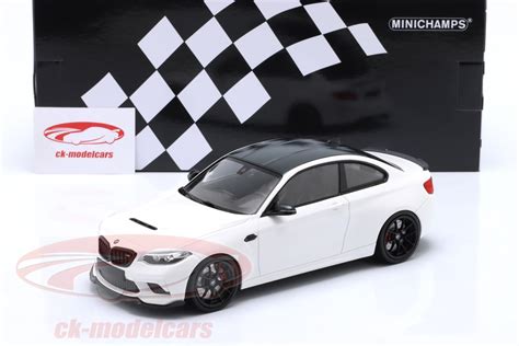 Minichamps 118 Bmw M2 Cs F87 Year 2020 White Black Rims 155021025 Model Car 155021025