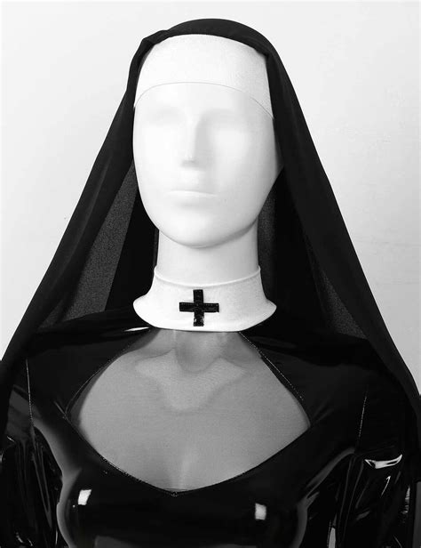 Sexy Nun Costume Women Cosplay Mini Skirt Bodycon Dress Outfits