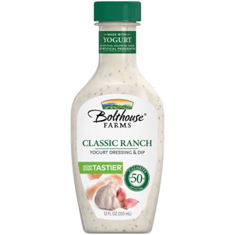 Bolthouse Farms Dressing, Classic Ranch Yogurt Dressing (Pack of 24 ...