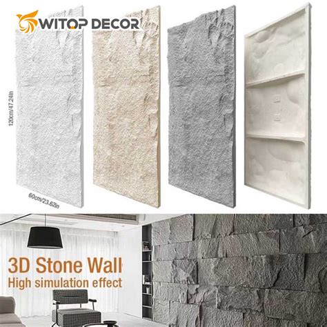 1200X600mm PU Culture Stone PU Mushroom Stone Foam Wall Panels China