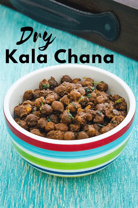 Dry Chana (Sukha Kala Chana Recipe) - Spice Up The Curry