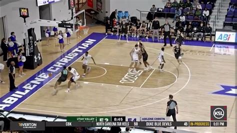 Utah Valley Men S Basketball Defeats Abilene Christian On The Road In Regular Season Finale