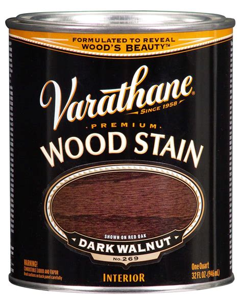 Varathane 211730h 1 Quart Dark Walnut Premium Wood Stain At Sutherlands