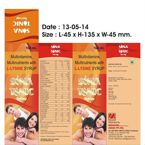 tonic syrup   price  karnal haryana de gobin