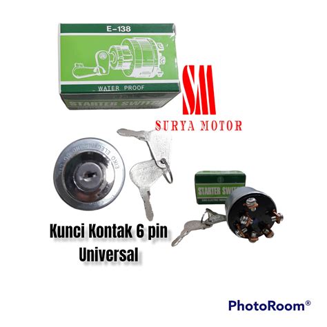 Kunci Kontak Starter Switch Kaki Universal Genset Forklip Eiko Japan