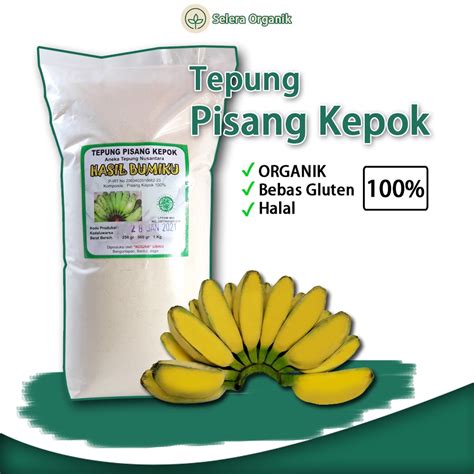 Jual Tepung Pisang Kepok Gr Mpasi Organik Tepung Gluten Free Mpasi