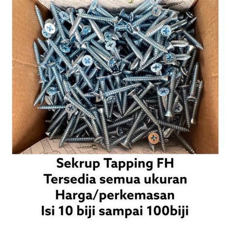 Jual Sekrup Tapping Screw Skrup Kayu Sekrup Taping Putih X X