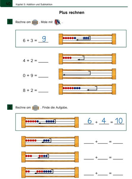 Rechnen Lernen Mit Dem 20er Rechenrahmen Arbeitsheft 1 Schuljahr