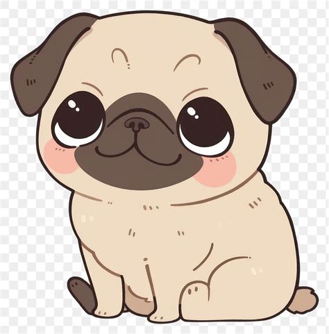 how to draw a cute pug
