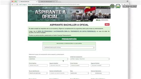 Video Tutorial Modulo Preinscripci N Convocatorias Polic A Nacional
