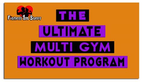 Free Multi Gym Workout Chart Pdf | EOUA Blog