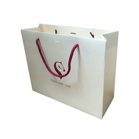 Custom Design Free Logo High End Specialty Paper White Shopping Paper