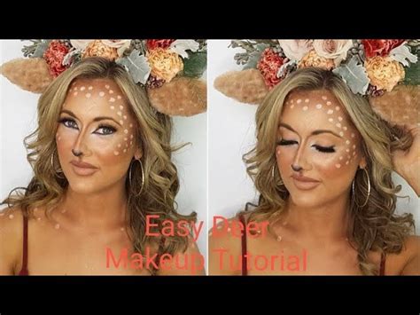 Easy Deer Makeup Tutorial Halloween Deer Makeup Grunge Makeup Medium