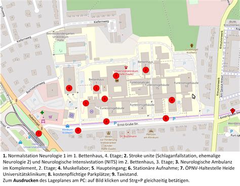 Anfahrt Universit Tsklinik Und Poliklinik F R Neurologie