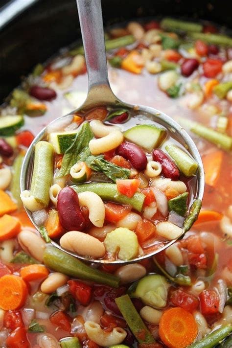 Slow Cooker Minestrone Soup Two Peas Their Pod