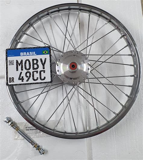 Roda Traseira Mobilete Aro 17 Caloi Monark Bikelete Eixo