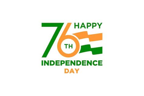 Feliz 76º setenta y seis saludo del día de la independencia de la india