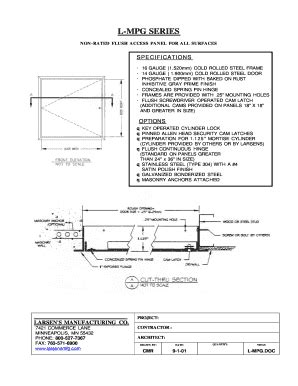 Fillable Online Access Panels L Mpg Series Submittal And Detail Sheets