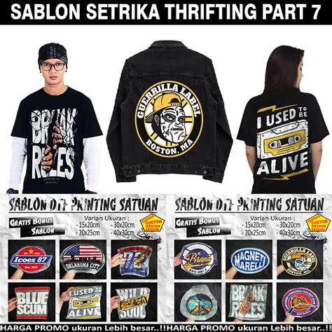 Jual Sablon Kaos Setrika Dtf Printing Motif Thrifting Part 7 Sablon