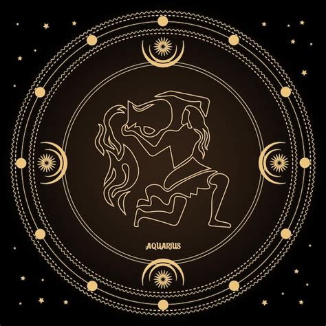 Signo Del Zodiaco Acuario Signo Del Hor Scopo Astrol Gico En Un