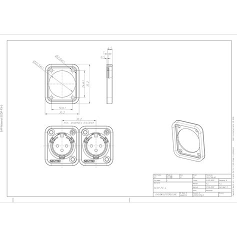 Joint D Tanch It Ip Noir Neutrik Scdp Fx Pour Embase Serie D La Bs