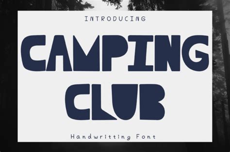 Camping Club Font By AchiArt Creative Fabrica