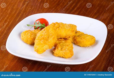 Chicken Nuggets Heap Stock Image Image Of Fresh Snack