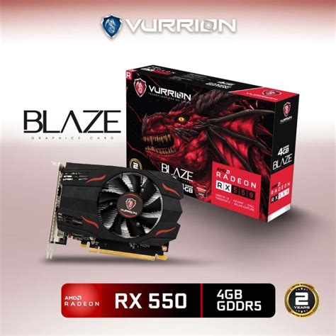 Powercolor Tarjeta Gráfica Radeon Red Dragon Rx 550 4gb Gddr5 Ph