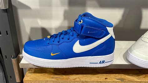 Nike Air Force 1 Mid 40th Anniversary Blue Jay Style Code DR9513