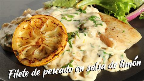 Filete tilapia en salsa cremosa de limón YouTube