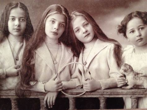 Cabinet Photo Of Four Beautiful Hungarian Girls Three With Very Long