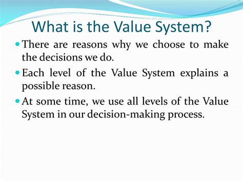 Ppt Values And The Value System Powerpoint Presentation Free