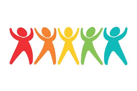 colorful group people  autism awareness day icon banner