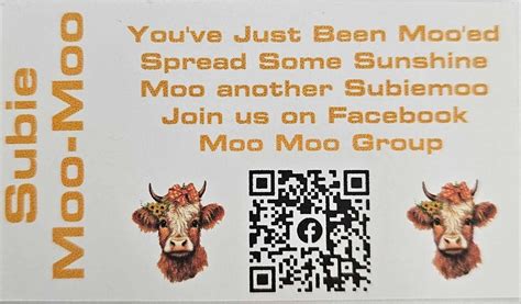 Facebook Moo Moo Subie Moo Subaru Cow Cards Moo Ing Etsy