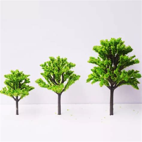 Pack De Arbres En Plastique Vert Pour D Coration De F Te De Parc Et