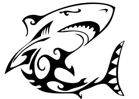 15 Awesome Tribal Shark Tattoos