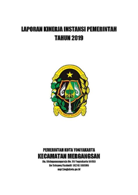 PDF LAPORAN KINERJA INSTANSI PEMERINTAH TAHUN 2019 2020 2 4