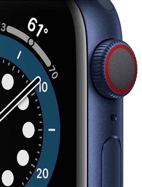 Apple Watch Series 6 40mm 32 GB in Blue Aluminum - Deep Navy Sport - $200 Off - AT&T