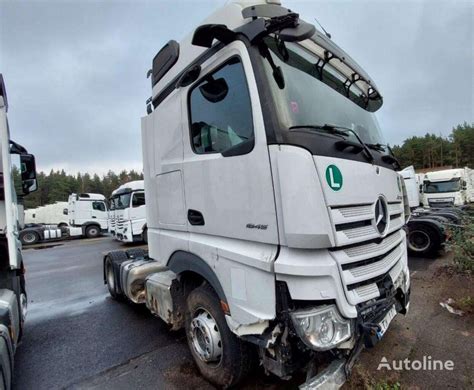 Buy Damaged Mercedes Benz Actros 1845 LS Truck Tractor Lithuania