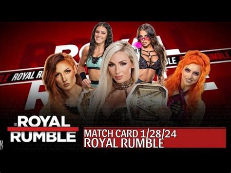 WWE2K23 MATCH CARD ROYAL RUMBLE PLE 1 28 24 YouTube