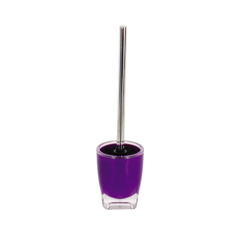 Escobillero MSV De Plastico Y Acero Inoxidable En Color Purpura 38 5 X