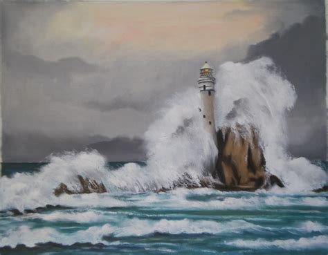 Fastnet Rock Dipinto A Olio Su Tela 30 X 40 Renoil L Flickr