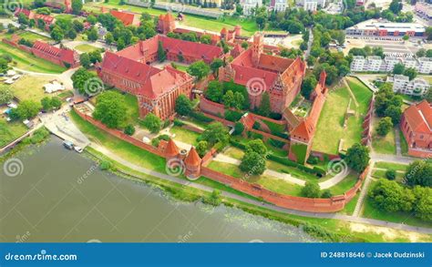 Aerial View Of Castle Of The Teutonic Order In Malbork Malbork Zamek W