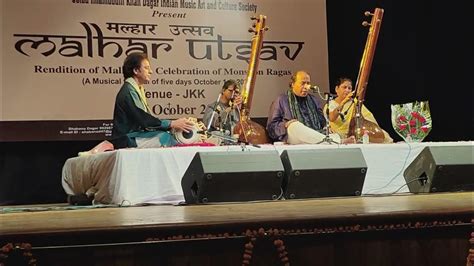 Raag Malhar By Pamda Shree Ustad Wasifuddin Dagar Sahab At Malhar Ustav