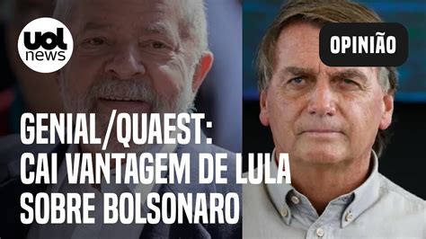 Pesquisa Genial Quaest Vantagem de Lula sobre Bolsonaro cai em São