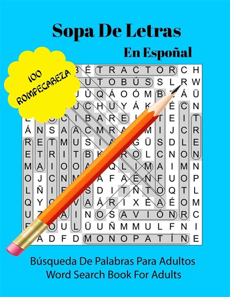 Buy Sopa De Letras En Espa Ol Libro De Rompecabezas De B Squeda De