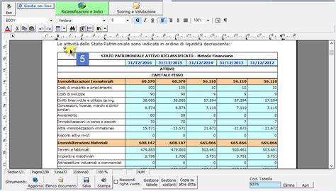 Caso Pratico Calcolo Indice Mol Software Bilancio Europeo Gb