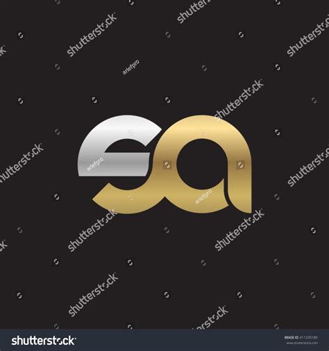 Initial Letter Sa Linked Round Lowercase Stock Vector Royalty Free