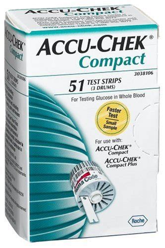 ACCU CHEK Compact Plus Test Strips 51 Each Health Beauty Health Care