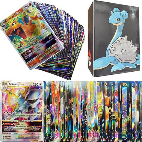 Pcs Pokemon V Vmax Vstar Gx Mega Ex Cards English Pok Mon Shining